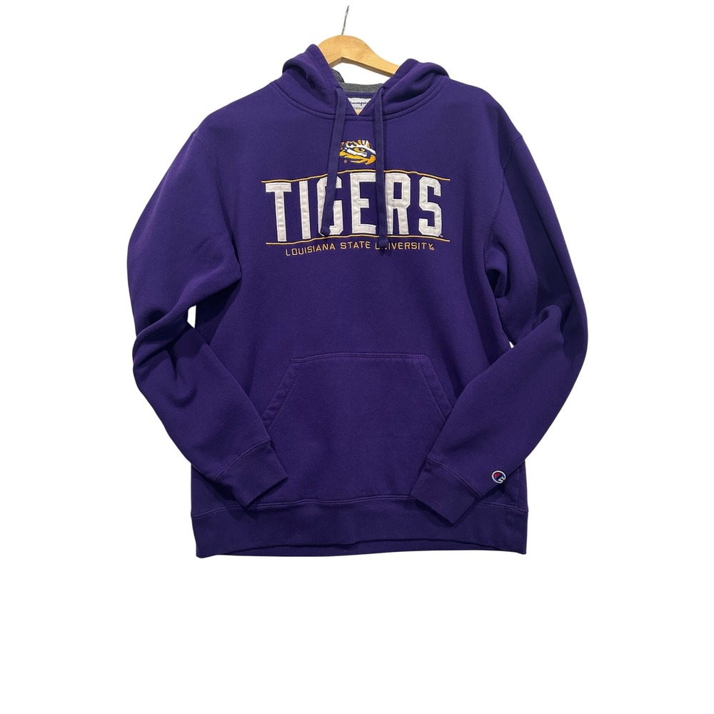 Champion LSU Tigers Hoodie Louisiana State University Purple Collegiate M (700)